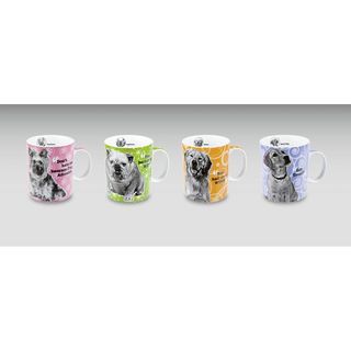 Konitz 'Assorted Dog' Porcelain Mugs (Set of 4) Konitz Mugs