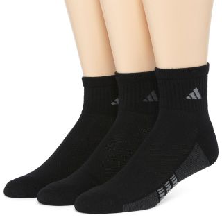 Adidas 3 pk. Superlite Quarter Socks, Black, Mens
