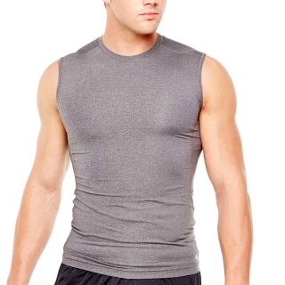 Xersion Core Compression Muscle T Shirt, Grey, Mens