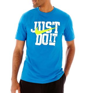 Nike Just Do It Slash Tee, Blue, Mens
