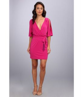 Jessica Simpson Dolman Wrap Dress w/ a Self Tie Womens Dress (Pink)