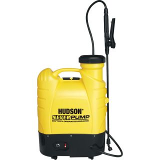 Hudson NeverPump Bak Pak DC Pump Sprayer   4 Gallon, 60 PSI, Model 13854