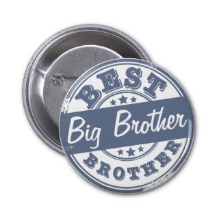 Best Big Brother   rubber stamp effect   Button