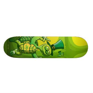 Saint Patrick's Day Turtle Skateboard