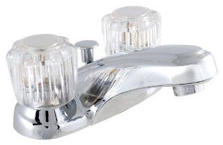 LDR 011 4120CP Lavatory Faucet, Double Handle, With Pop Up, Chrome   Touch On Bathroom Sink Faucets  