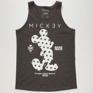 Disney Collection Mickey Clean Mens Tank Heather Black In Sizes Small, Xx 