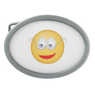 Smiley Face with Glasses Belt Buckle