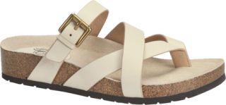 Womens Sofft Brooke   Ivory Leather Sandals