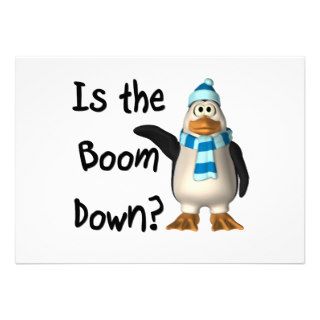 Is the boom down? With penguin Personalized Announcements
