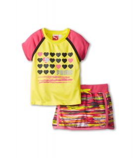 Puma Kids PUMA Printed Skort Set Girls Sets (Yellow)
