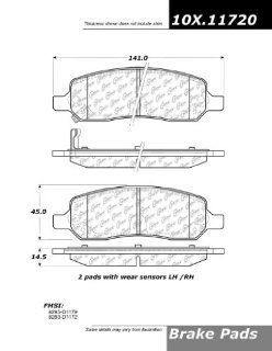 Centric Parts, 105.11720, PosiQuiet Ceramic Pads Automotive