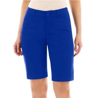 St. Johns Bay St. John s Bay Secretly Slender Bermuda Shorts, Blue, Womens
