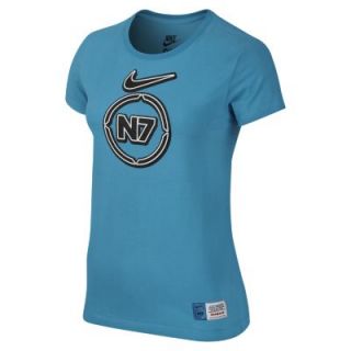 Nike N7 Seasonal Graphic Womens T Shirt   Dark Turquoise