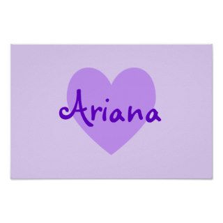 Ariana in Purple Print