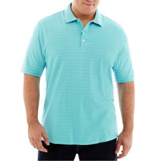 Van Heusen Short Sleeve Micropoly Box Polo Shirt Big and Tall, Bl Grpmst, Mens
