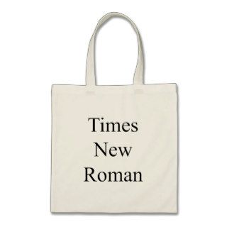 Times New Roman Font Bag