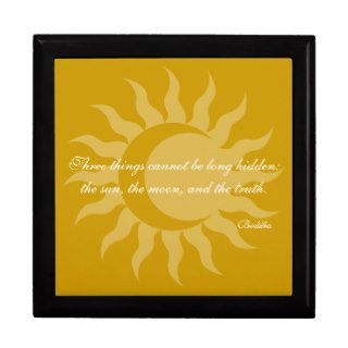 Three Things Cannot Be Long Hidden Buddha Quote Jewelry Box