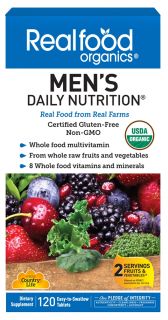 Country Life   Real Food Organics Mens Daily Nutrition   120 Tablets