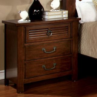 Hokku Designs Tobias 3 Drawer Nightstand IDF 7984N