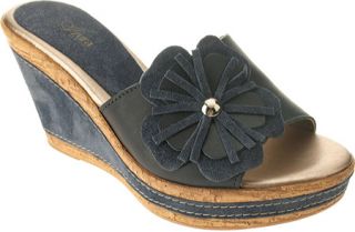 Womens Azura Narcisse   Blue Leather Heels
