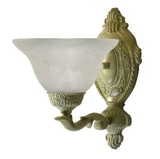 Marquis Lighting 8901 119 1 IV Wall Sconce with Alabaster Shades, Ivory    