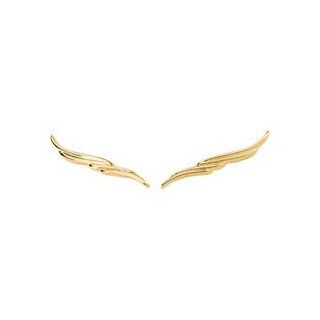 14k Yellow Gold Ear Trim by US Gems Jewelry