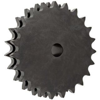 Martin Roller Chain Sprocket, Reboreable, Type B Hub, Double Strand, 12B Chain Size, 19.05mm Pitch, 18 Teeth, 20mm Bore Dia., 119.47mm OD, 89mm Hub Dia., 30.33mm Width