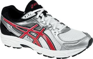 Mens ASICS GEL Contend™ 2   White/Red/Black Running Shoes