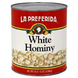 La Preferida Hominy #10 Can, 108 Ounce (Pack of 6)  Dips  Grocery & Gourmet Food