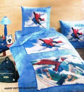 Harry Potter "Quidditch" Twin Duvet (Quilt Cover) and Pillow Case 2 Piece Set   Bedding Collections