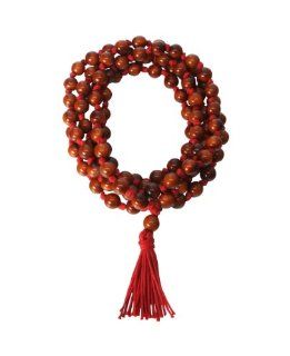 Organic Tagua 108 Beads Mala, Brown Jewelry