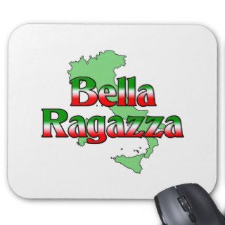 Bella Ragazza (Beautiful Italian Girl) Mouse Mats