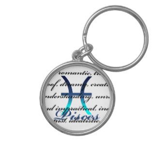 Pisces Personality Key Chain