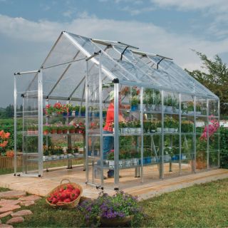 Palram Snap & Grow Greenhouse   8ft.W x 16ft.L, 128 sq. ft., Model HG8016