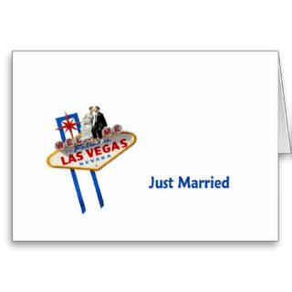 JUST MARRIED LAS VEGAS CARD