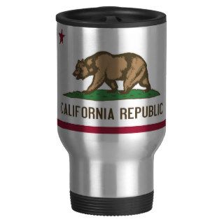 Travel Mug with Flag of  California State   USA
