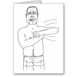 Talented Arm Fart Man Greeting Card
