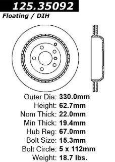 Centric 125.35092 Disc Brake Rotor Automotive