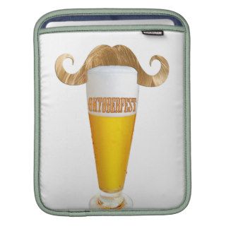 Oktoberfest, Funny blond Hipster mustache Sleeves For iPads