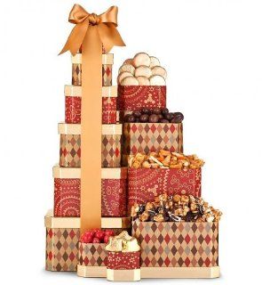 The Grand Gift Tower   Thanksgiving / Holiday Christmas Gift Baskets Ideas. Christmas Gift Housewarming. Xmas Gift Basket Assortment   Delivery By Mail.  Other Products  