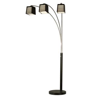Louver 3 light Arc Lamp Floor Lamps