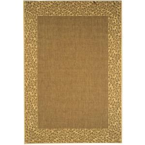 Safavieh Courtyard Brown/Natural 6.6 ft. x 9.5 ft. Area Rug CY0727 3009 6