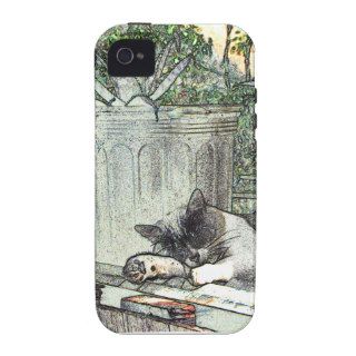 Colorful Sleeping Cat Case Mate iPhone 4 Cover