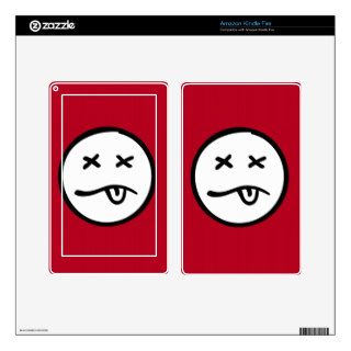 Retro Smiley Face Skin For Kindle Fire