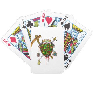 Zombie Hunter Logo Bicycle Playing Cards