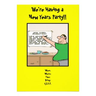 Funny New Years Party Invitation,
