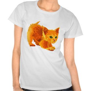 Fluffy Ginger Kitten T Shirt
