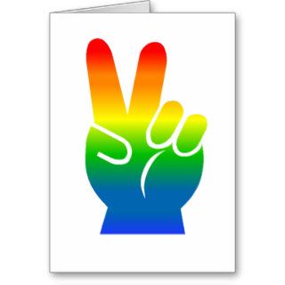 Gay Pride Peace notecards