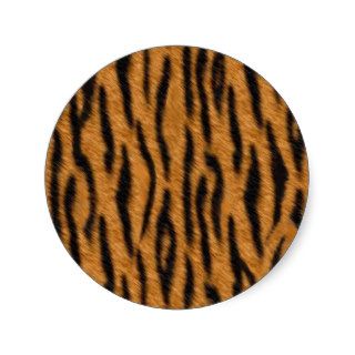 Tiger skin print design, Tiger stripes pattern Sticker