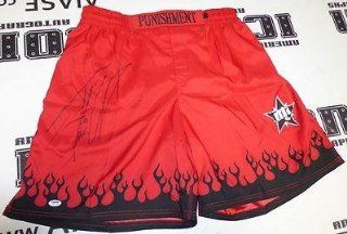 Tito Ortiz Signed UFC 121 Fight Shorts COA Auto'd HOF Punishment Trunks   PSA/DNA Certified   Autographed UFC Robes and Trunks Sports Collectibles